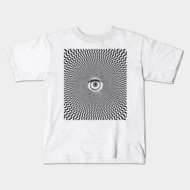 Trippy Eye - I See You Through You Kids T-Shirt by Cosmic Dust Art